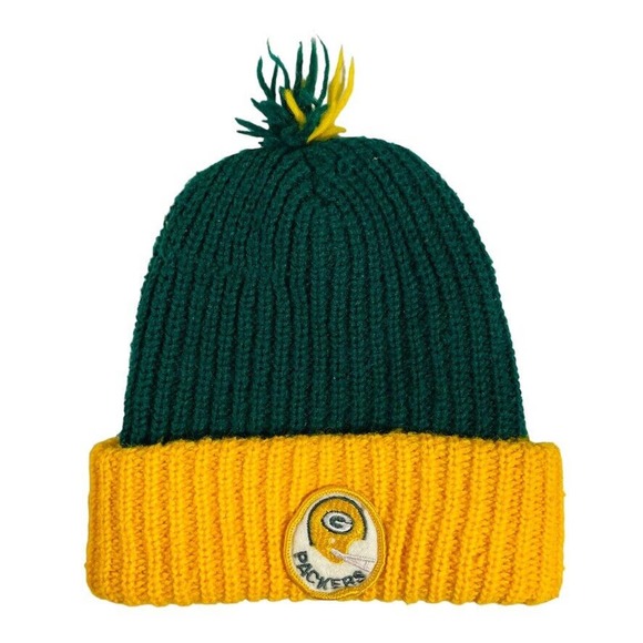 Accessories Green Bay Packers Winter Hat W Pom Vintage 7s 80s Knit